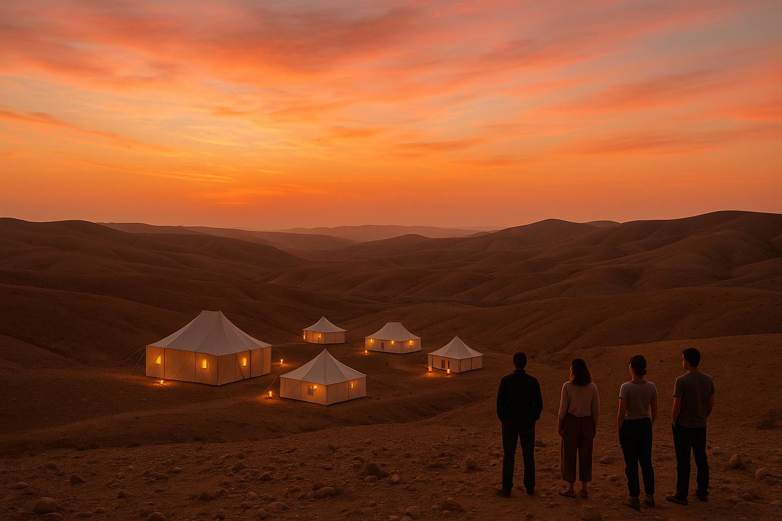 Atardecer en el desierto de Agafay: guía práctica para vivirlo al máximo