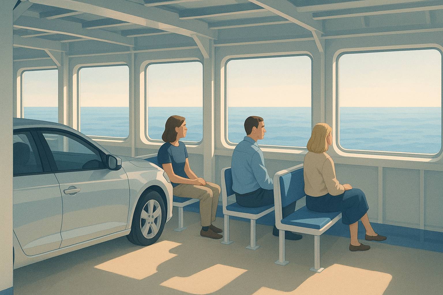 Cómo evitar mareos en ferry y coche