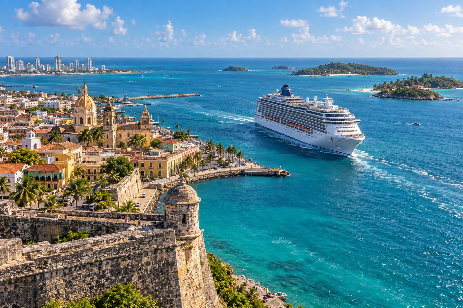 Crucero por el Caribe desde Colombia: mejores itinerarios para descubrir islas paradisíacas