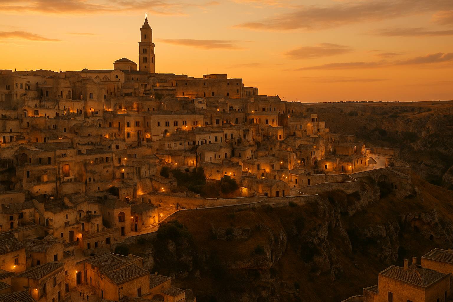 Qué hacer en Matera al caer la tarde